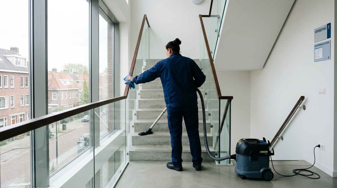 trappenhuis schoonmaken den bosch